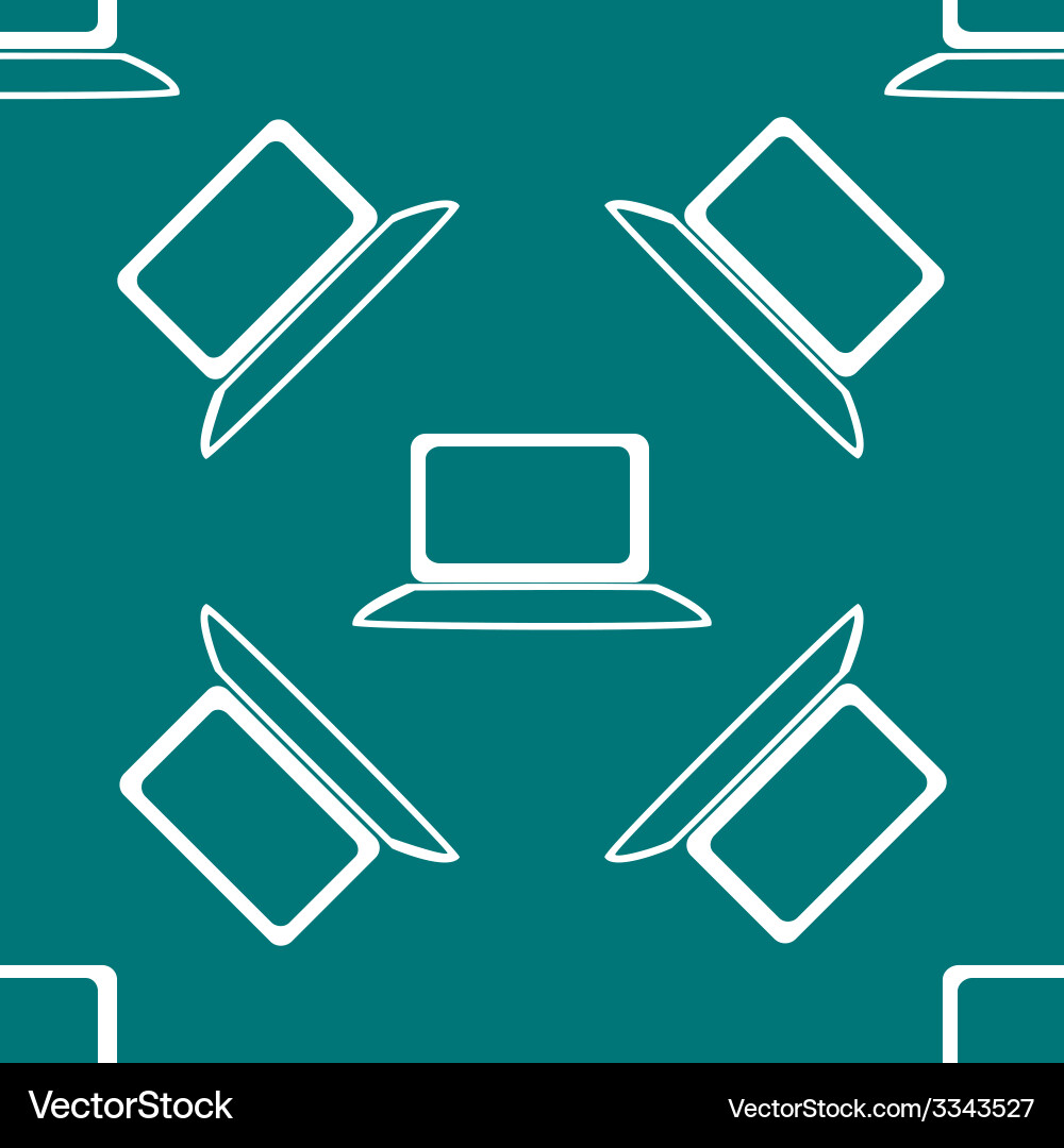 Notebook web icon flat design seamless gray vector image