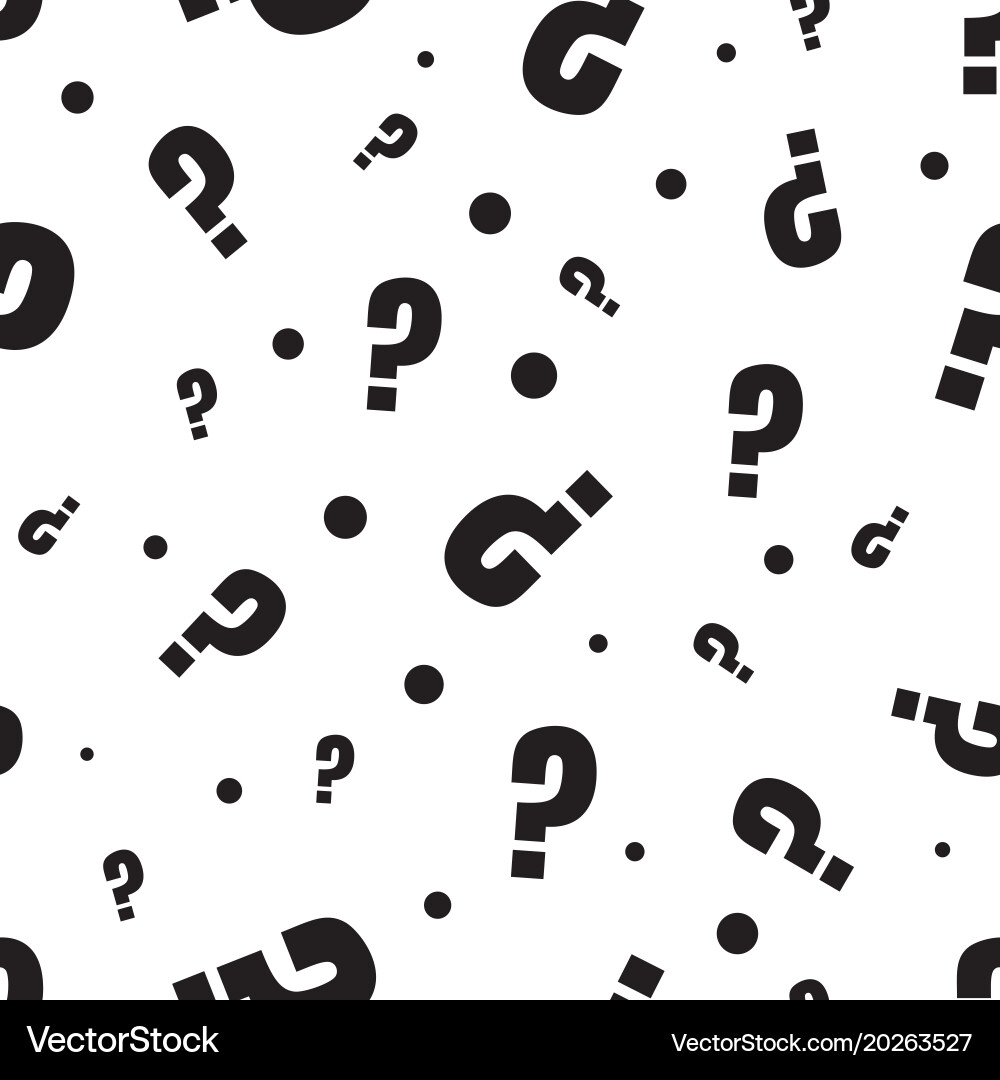 Question marks or interrogation pattern Vector Image