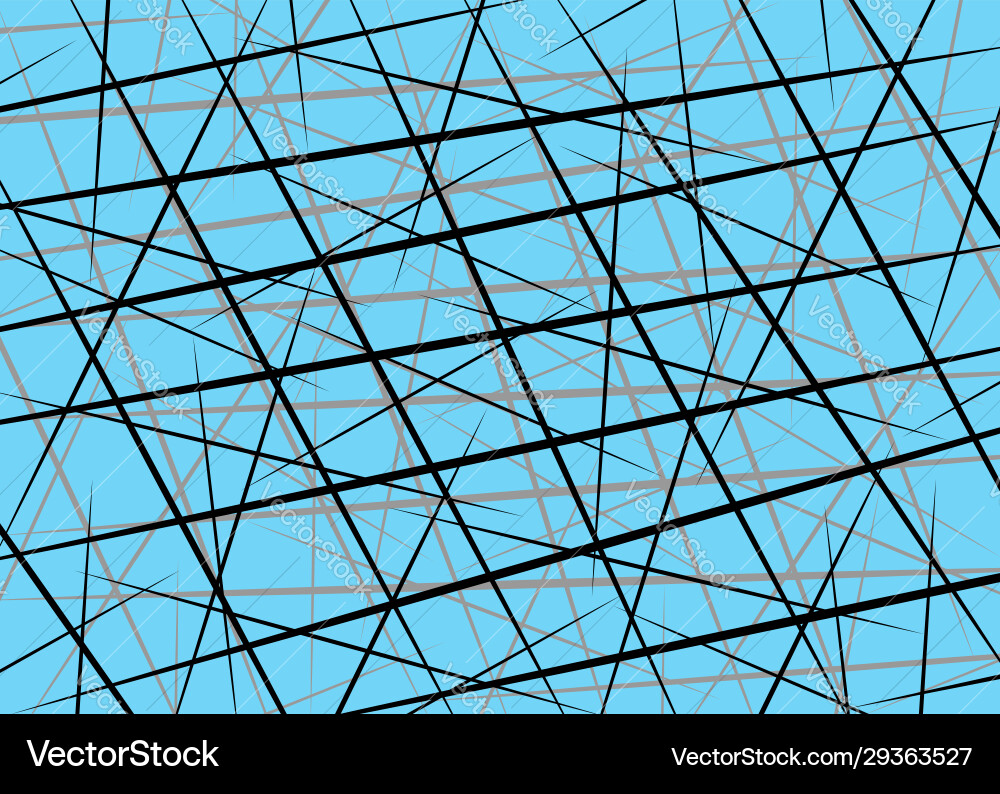 Random chaotic lines scattered line Random chaotic lines scattered line vector image
