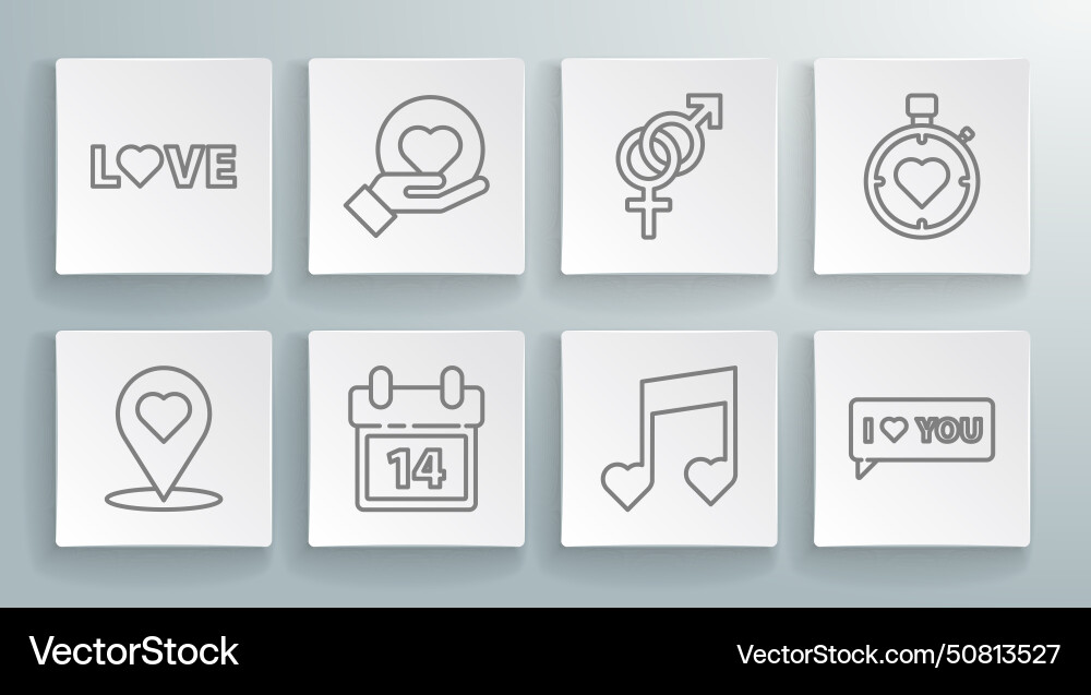 Set line map pointer with heart on hand Set line map pointer with heart on hand Vector Image