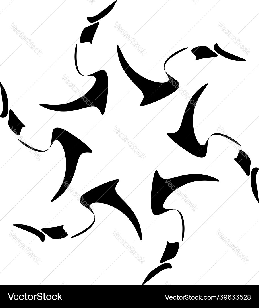 Abstract circular drawing amorphous nonfigurative Vector Image