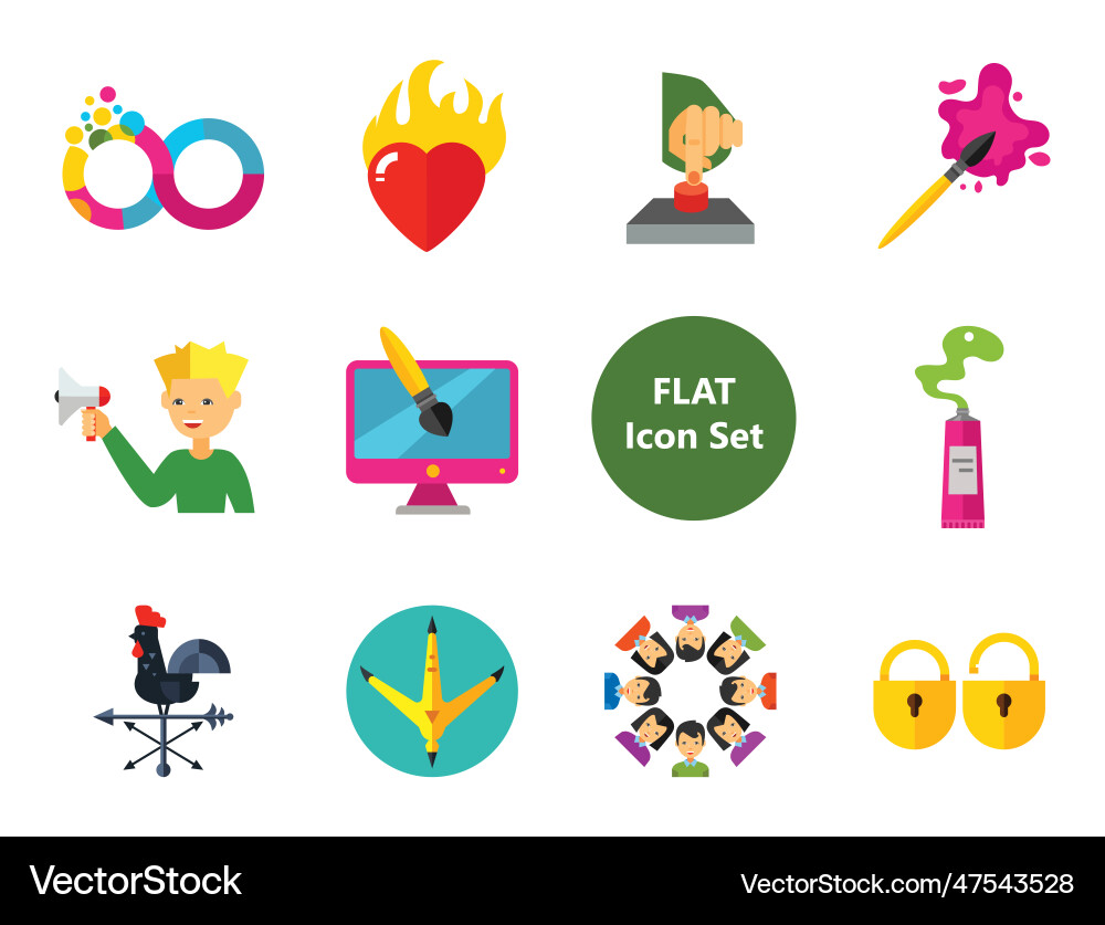 Abstract concepts icon set Abstract concepts icon set Vector Image