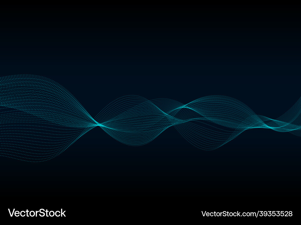 Abstract wave halftone line background with sample Abstract wave halftone line background with sample vector image