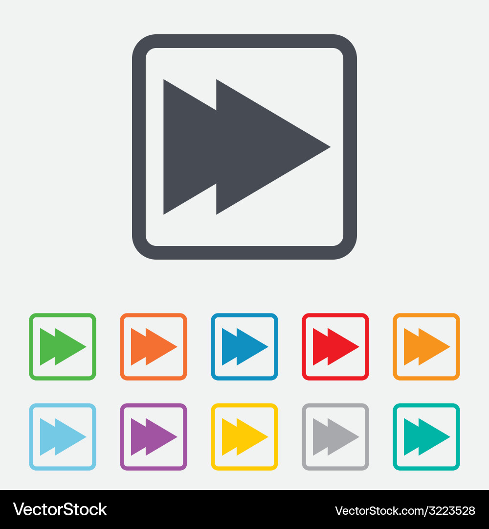 Arrow sign icon next button navigation symbol Vector Image