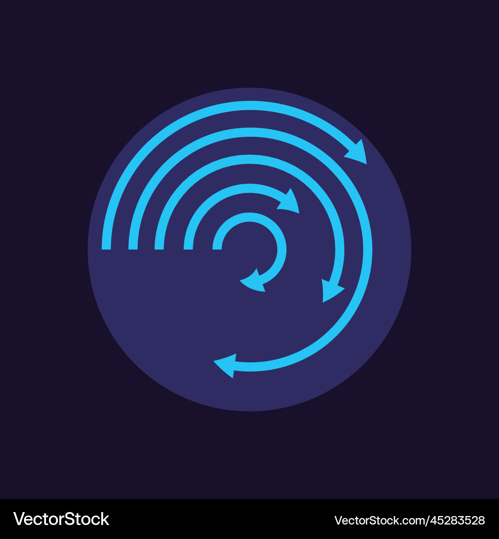 Circular arrow infographic chart design element Circular arrow infographic chart design element vector image