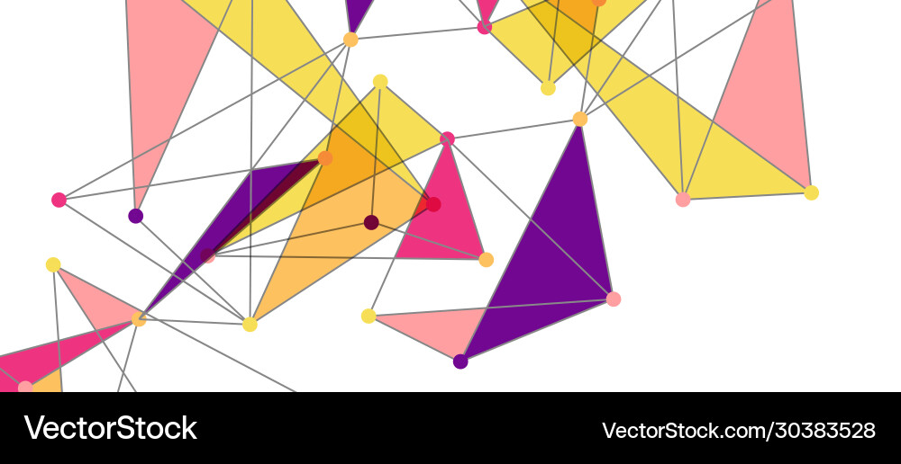 Line points connections triangular technology Line points connections triangular technology Vector Image