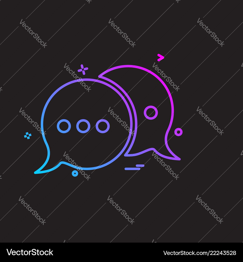 Message icon design Message icon design vector image