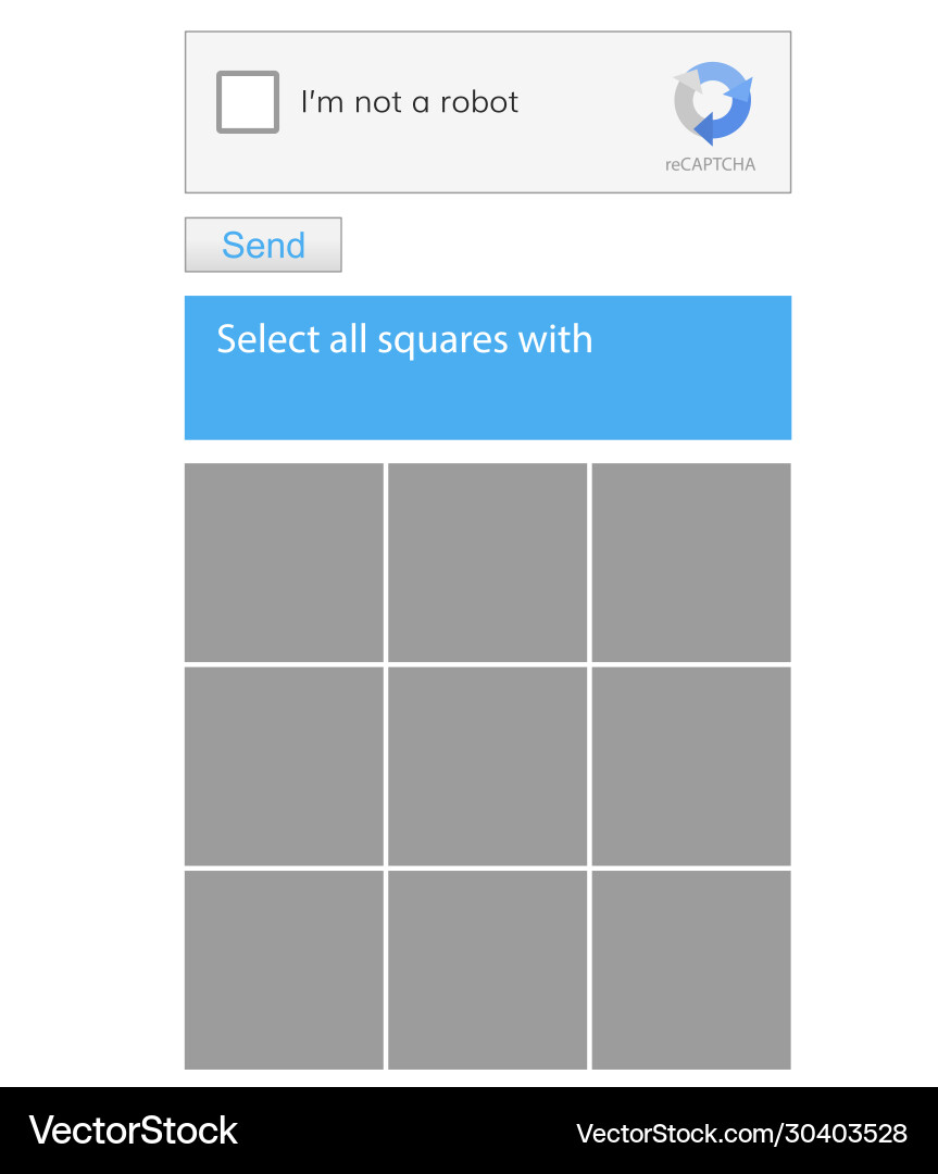 Robot spam check Vector Image
