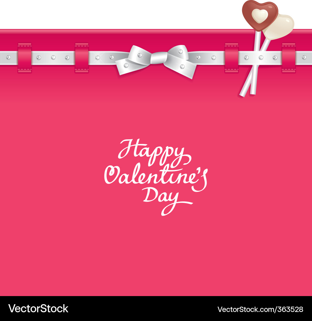 Valentine Candy Background Vector Image