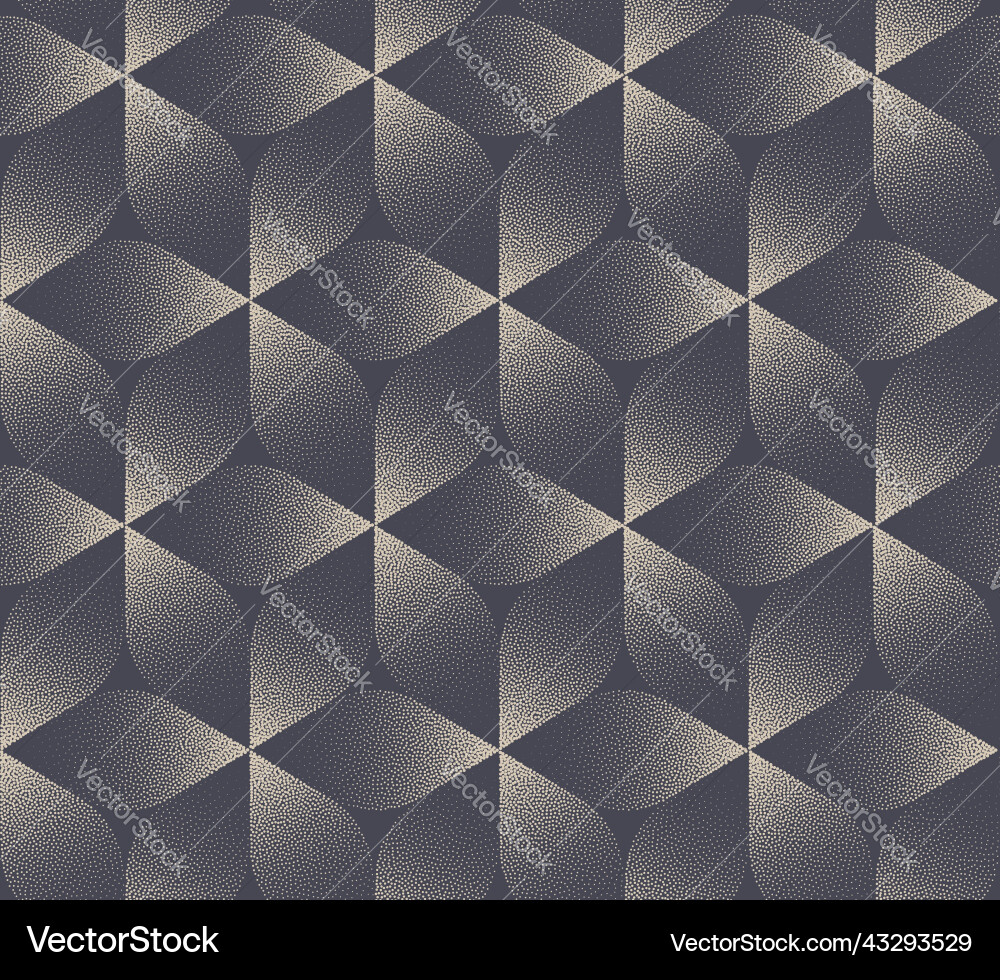 Geometric Leaf Pattern - Cube Form vector image