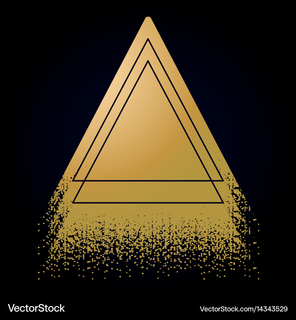 Graphic triangular shape vector image