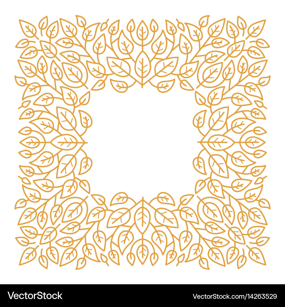 Linear frames design template vector image