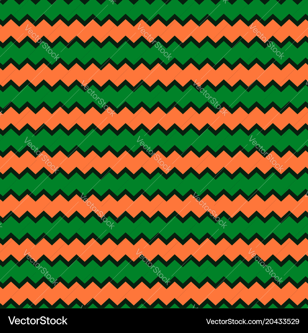 Retro chevron pattern background with green Vector Image