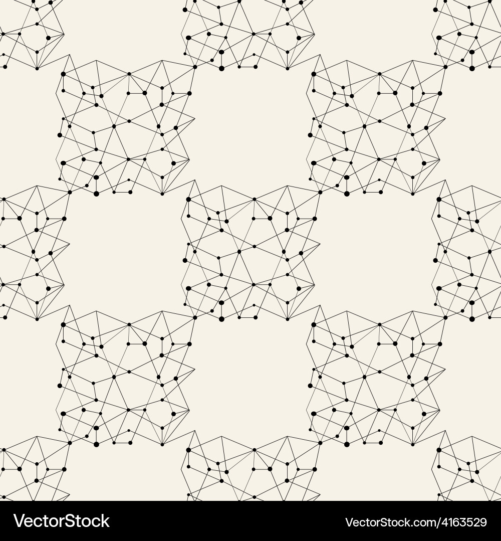 Seamless line pattern tile background geometric vector image