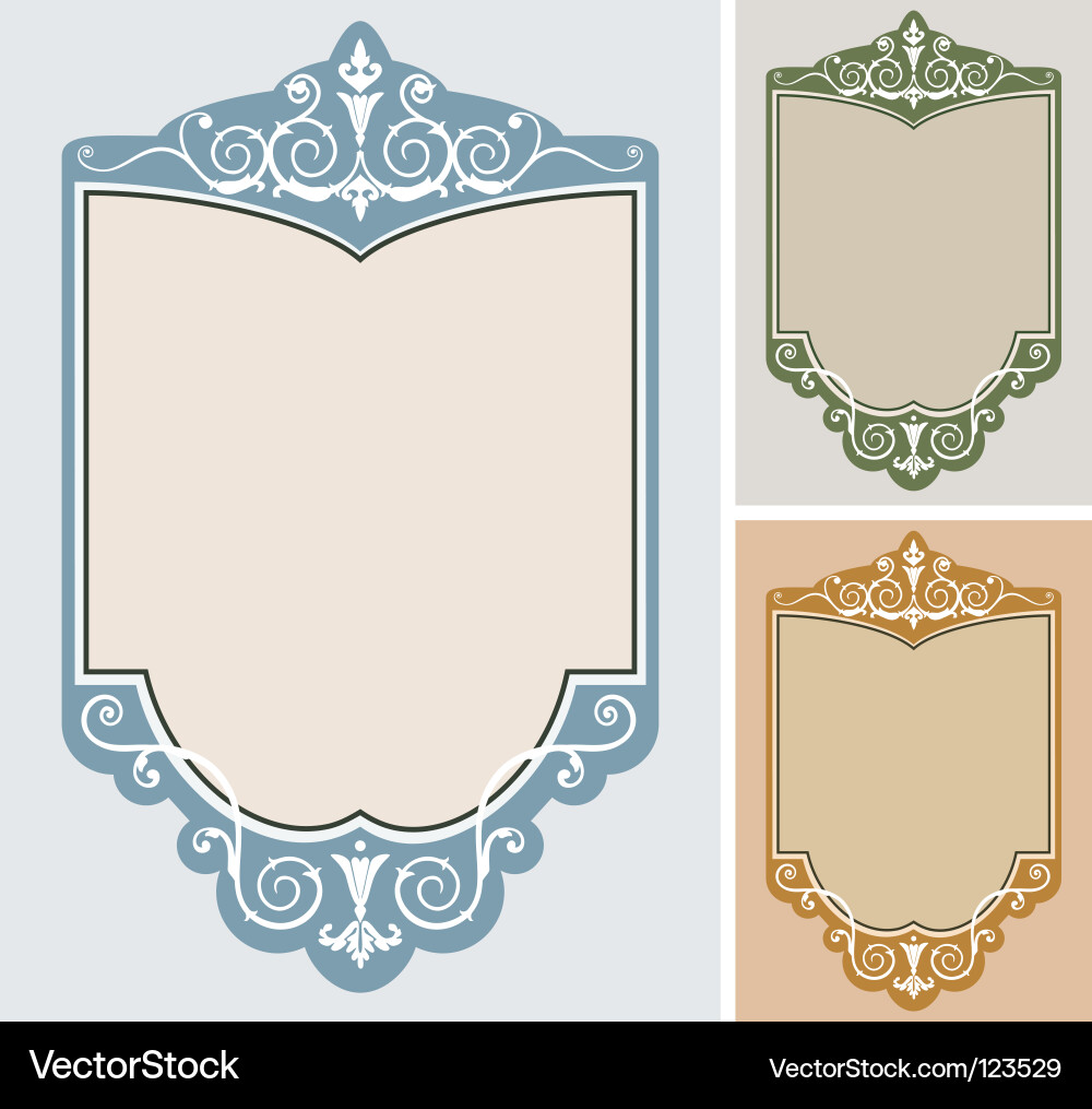 Set of frames vector image