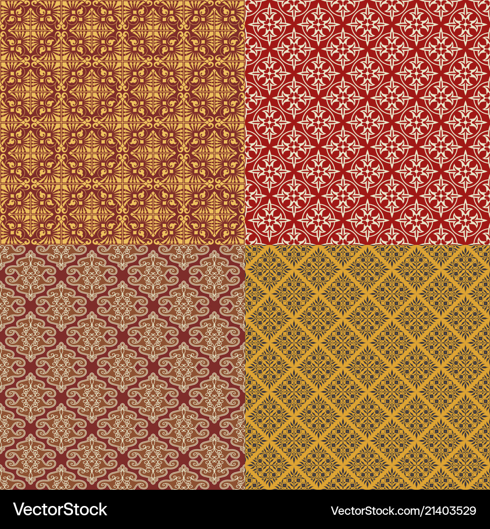 Set of seamless pattern Vector Image