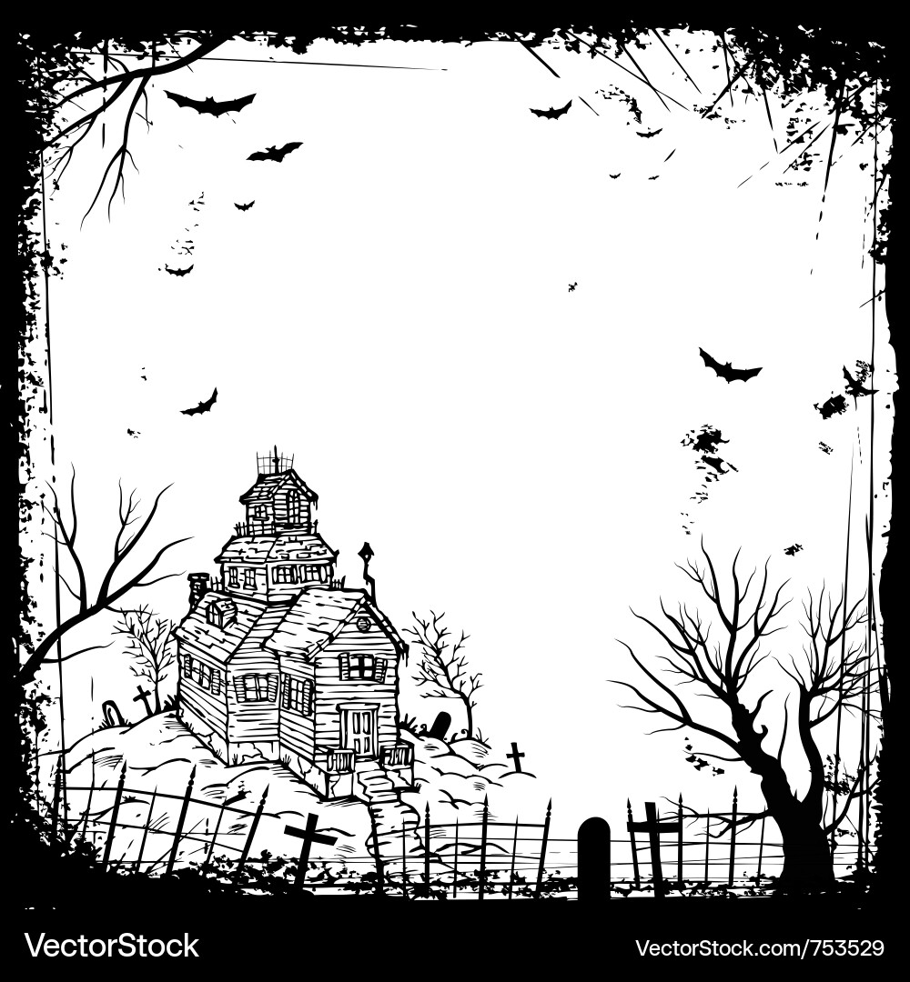 Spooky Halloween Background Vector Image