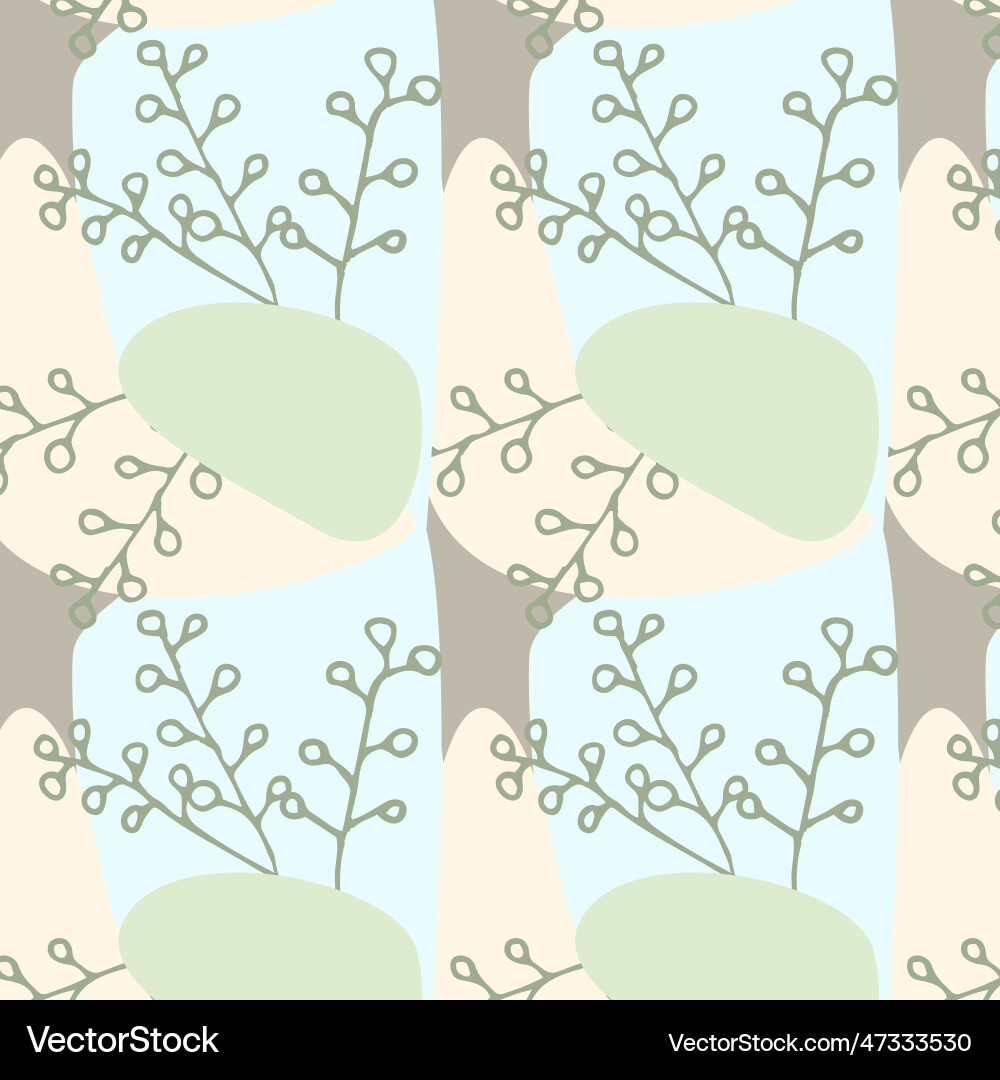 Abstract hand drawn pattern in a delicate color vector image