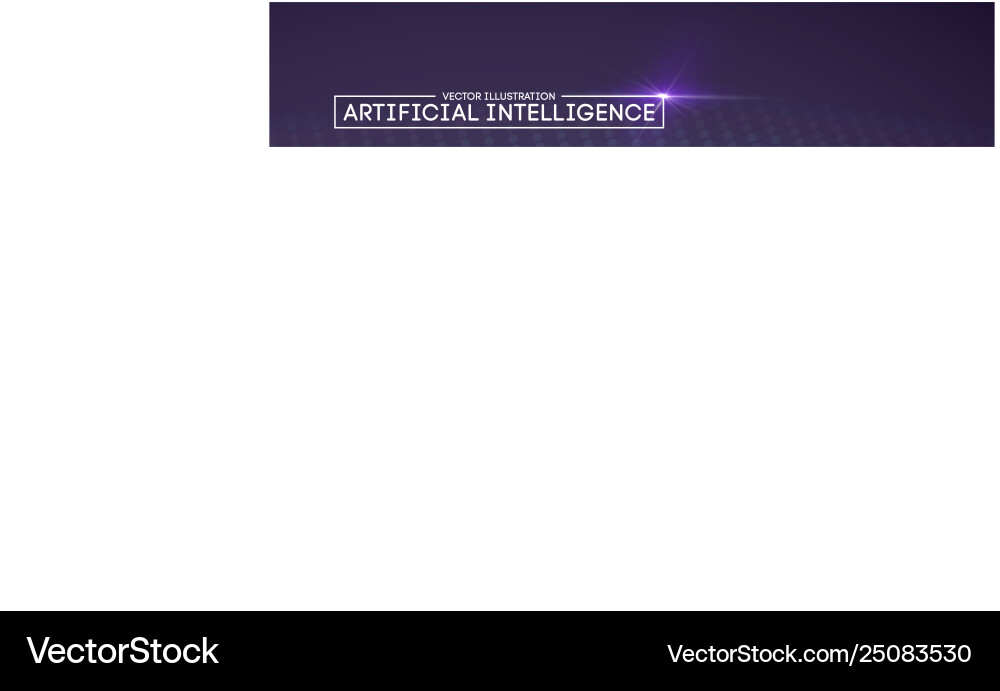 Artificial intelligence automation technology Artificial intelligence automation technology vector image