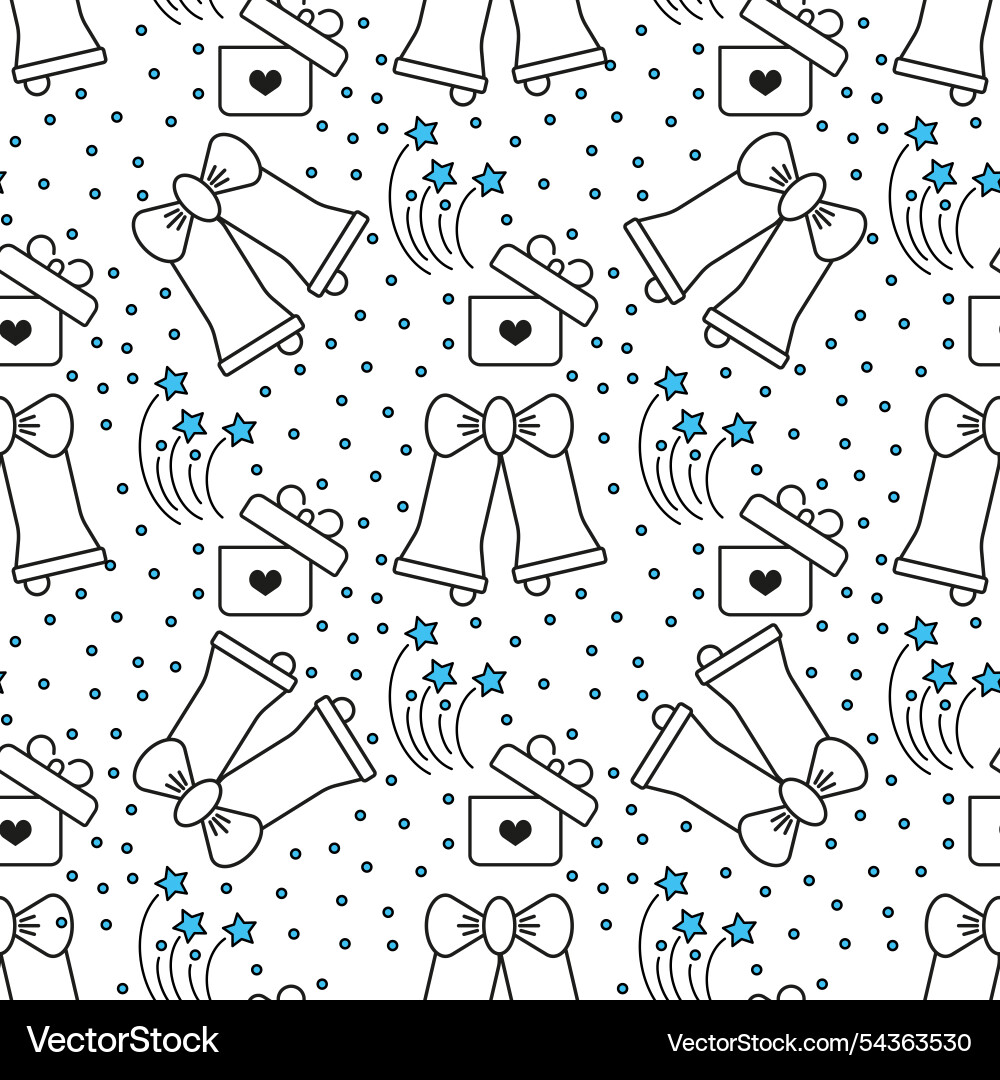 Christmas seamless pattern with sparkling stars Christmas seamless pattern with sparkling stars Vector Image