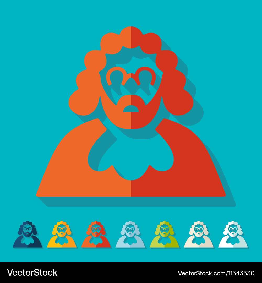 Flat design judge Vector Image
