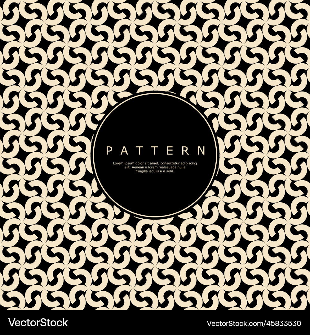 Geometric line circle abstract pattern vector image