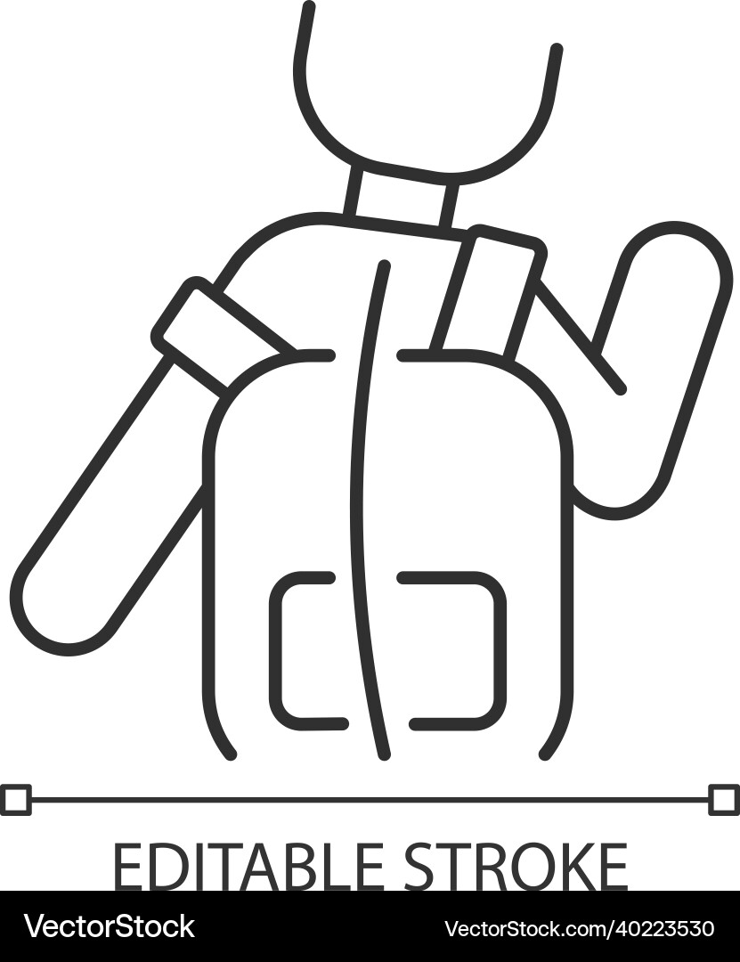 Incorrect use linear icon Incorrect use linear icon vector image