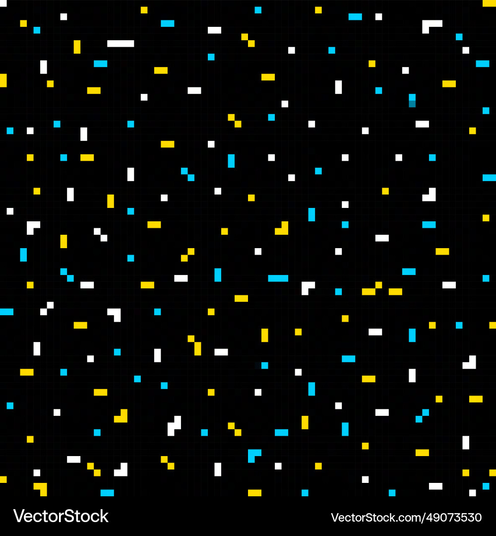 Pixel pattern or background in dark Vector Image