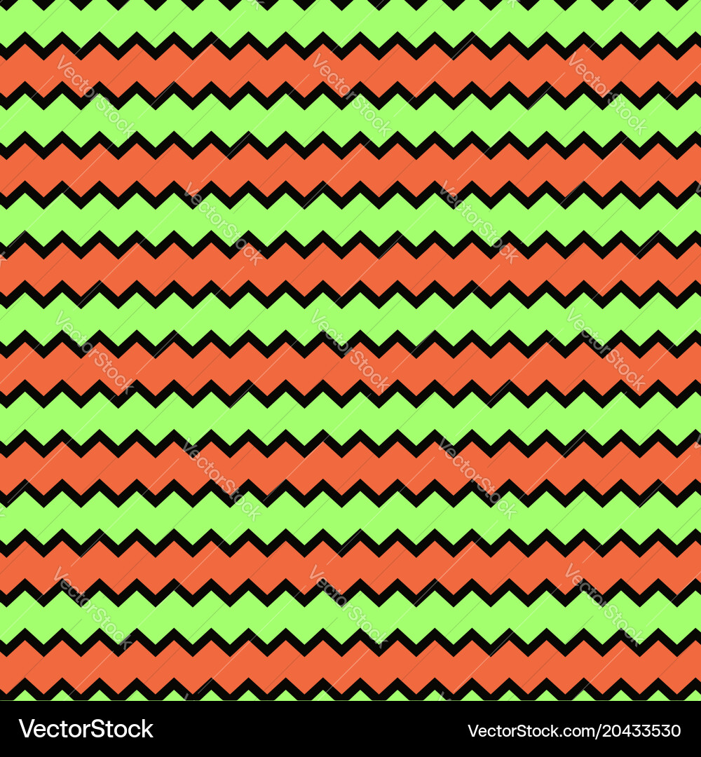 Retro chevron pattern background with green Vector Image