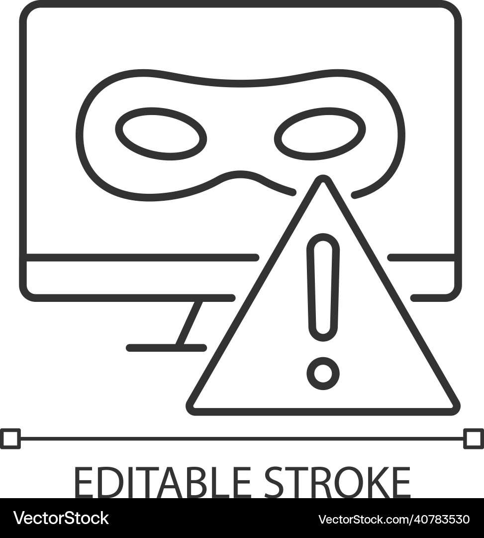 Rootkit linear icon Vector Image