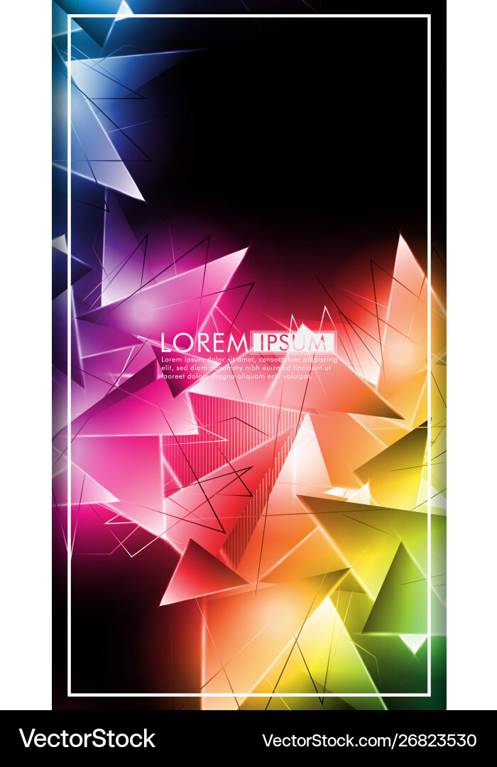 Vertical triangle background abstract composition Vertical triangle background abstract composition Vector Image