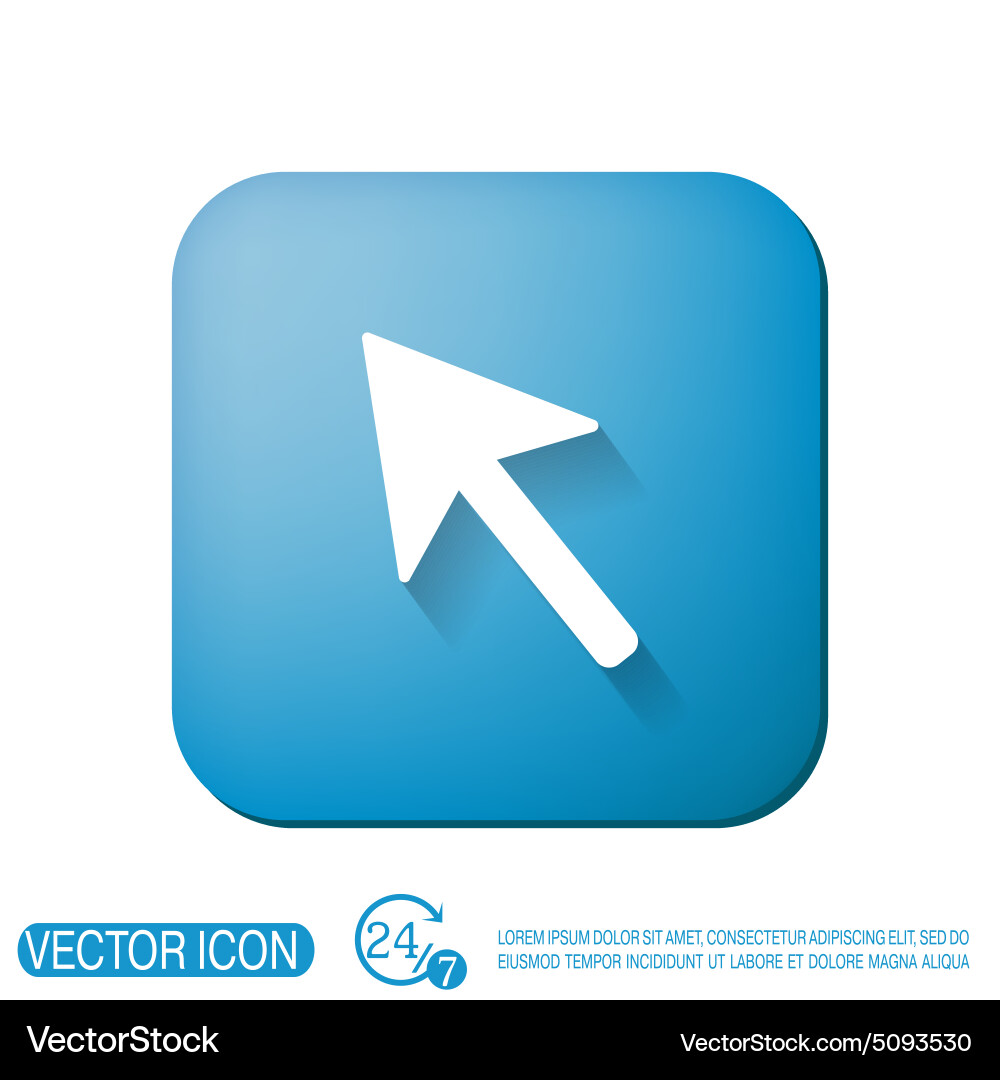 Web arrow symbol cursor icon Vector Image
