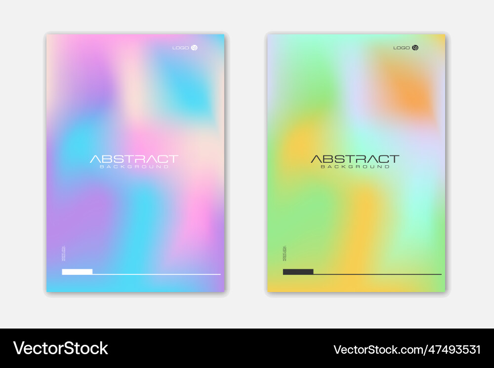 Abstract mesh gradient colorful background poster vector image