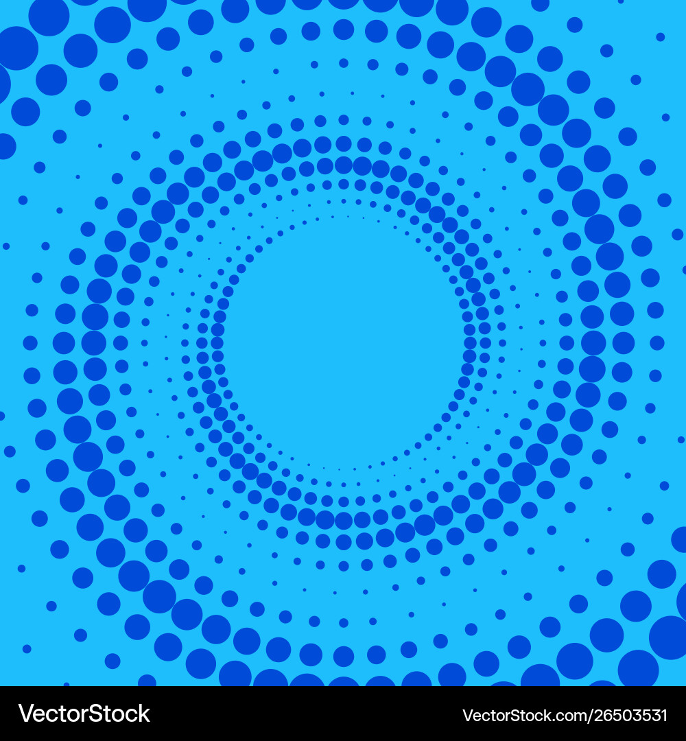 Blue and light retro comic background Vector Image