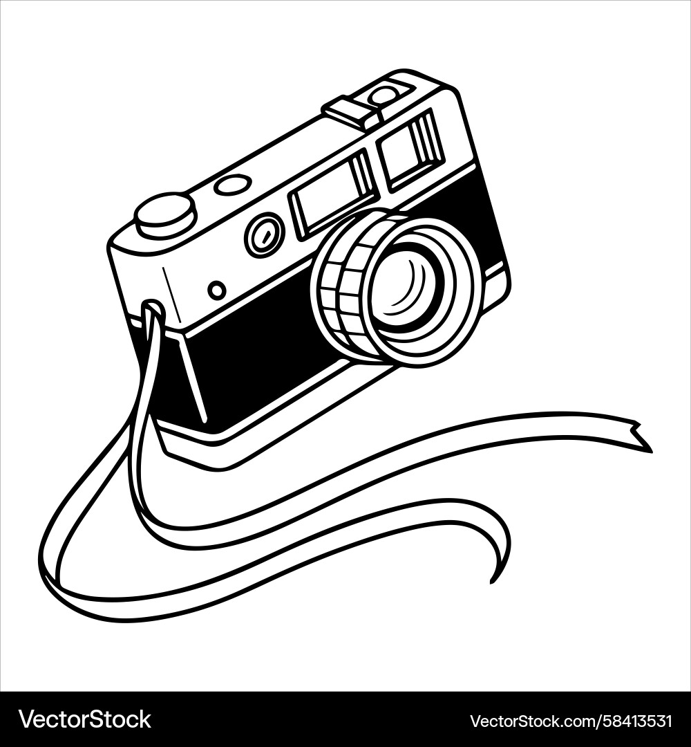 Camera Icon - DSLR Shutter Vector Image