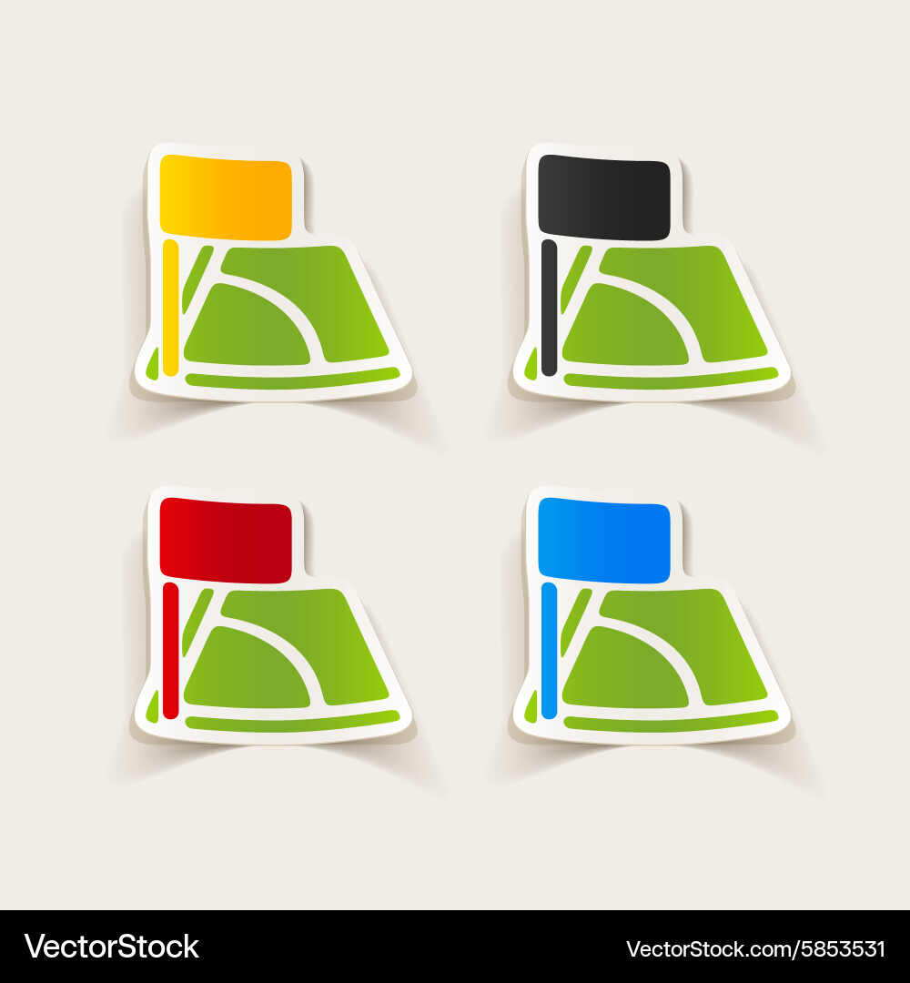 Realistic design element angle Vector Image