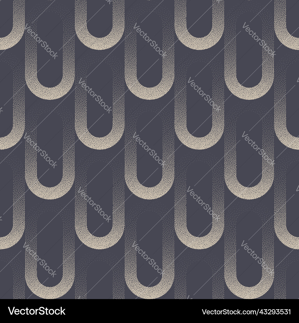 Retro Boho Stipple Pattern Vector Image