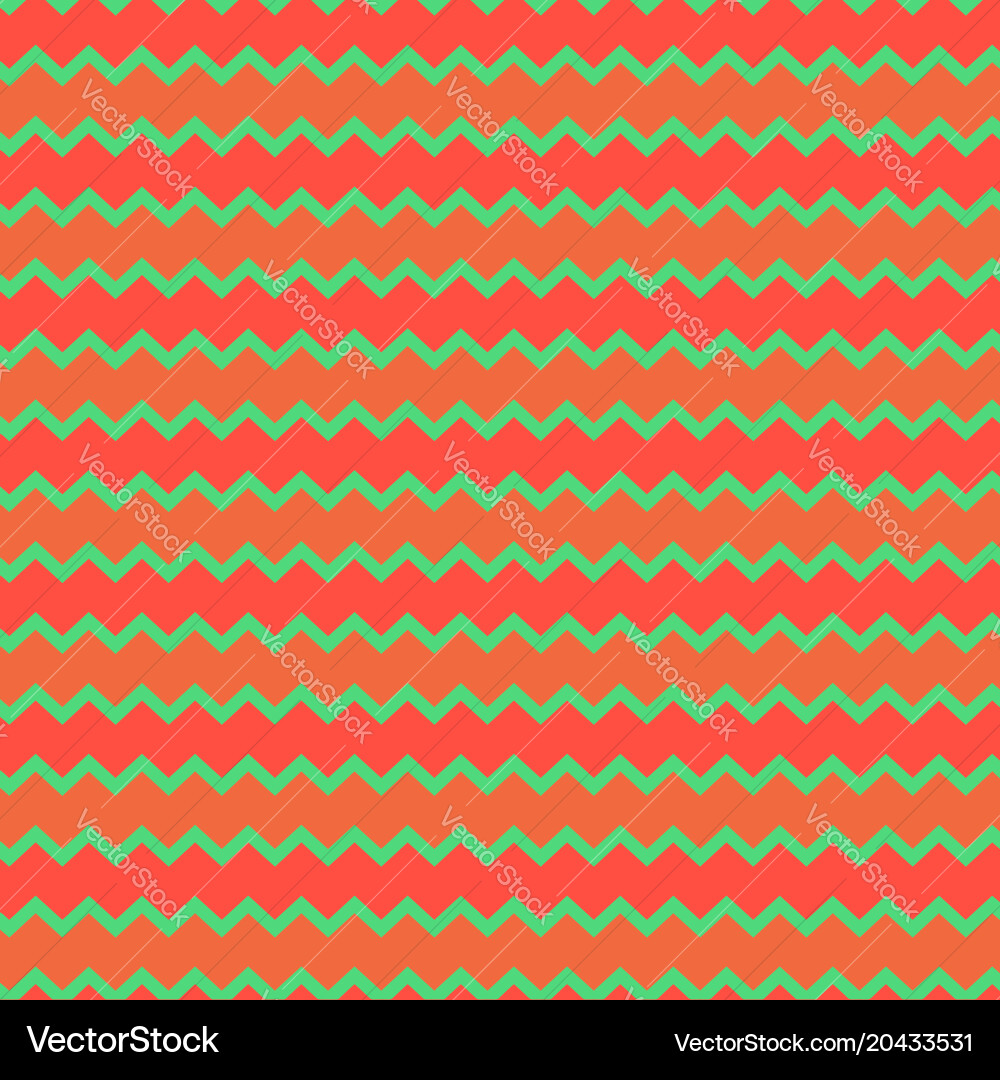 Retro chevron pattern background with green Vector Image