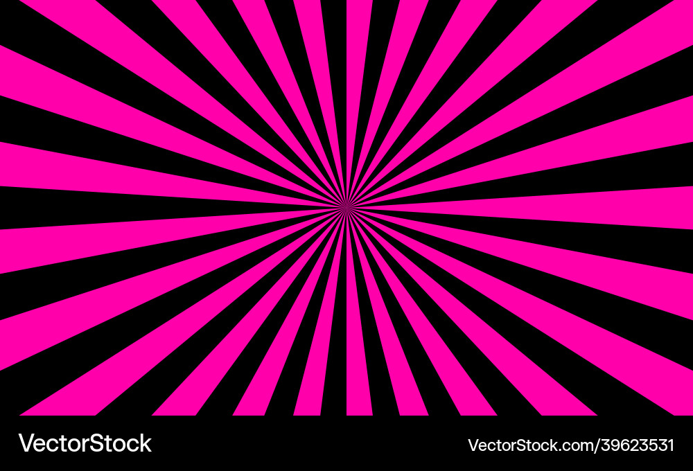 Retro Color Burst Rays Background Vector Image