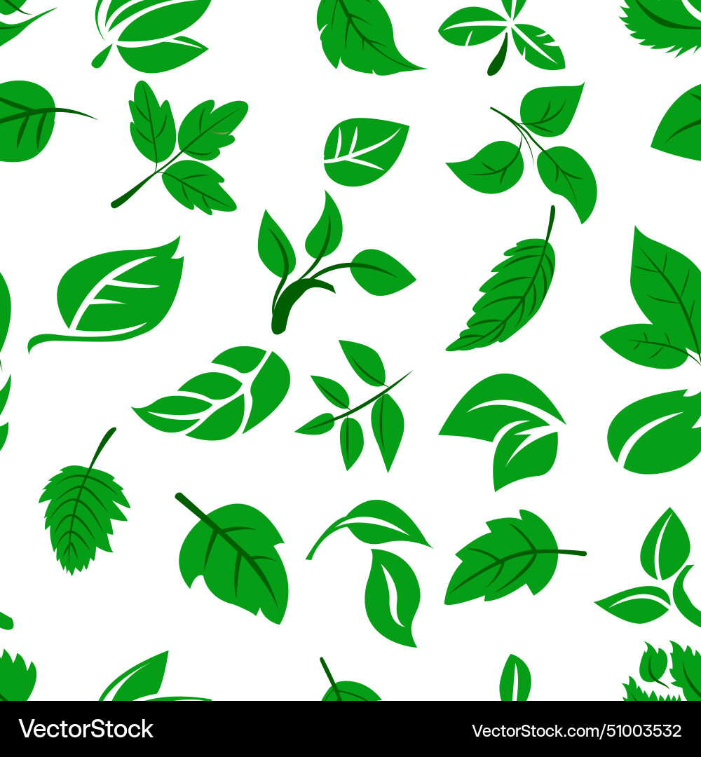 A seamless pattern featuring an array of green A seamless pattern featuring an array of green Vector Image