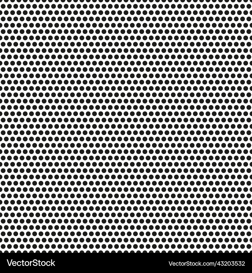 Abstract seamless pattern with dots modern black vector image