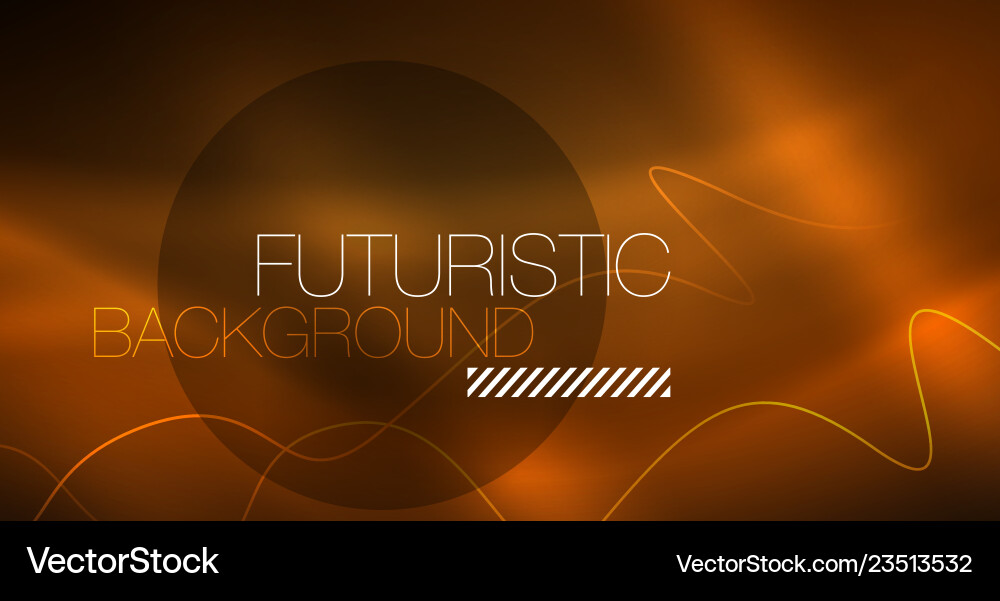 Abstract shiny glowinng color wave design element Vector Image
