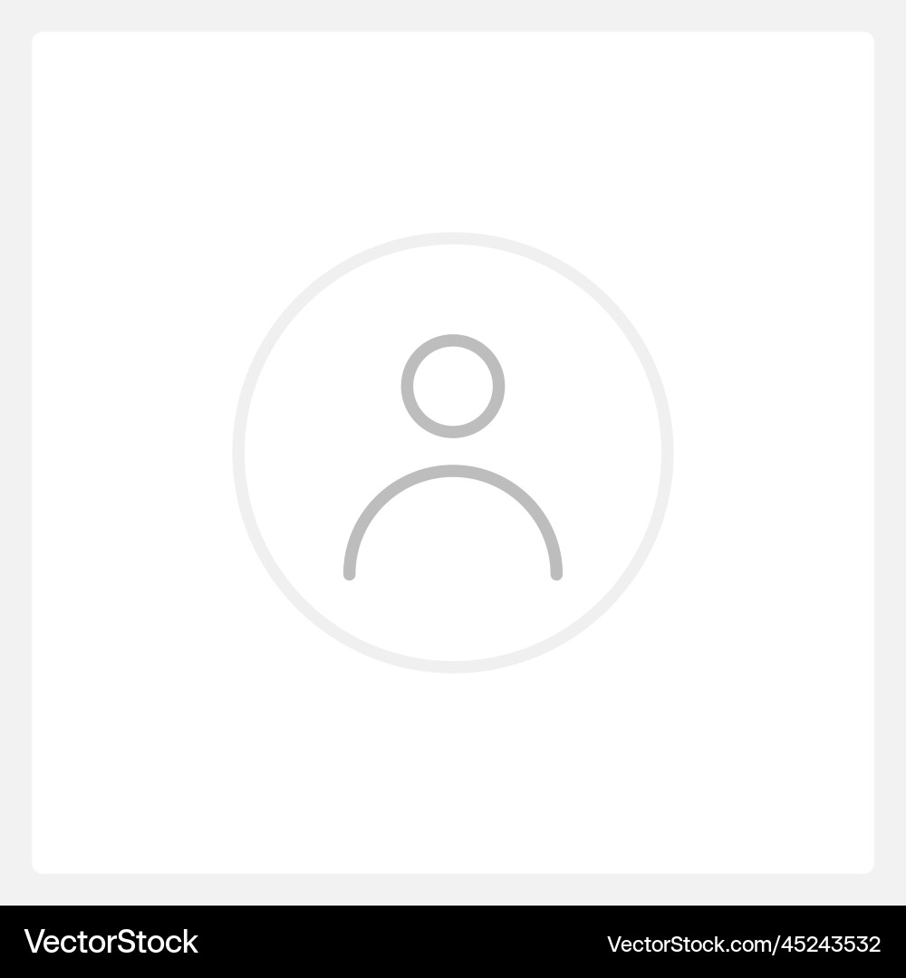 Default profile picture ui element template Default profile picture ui element template vector image