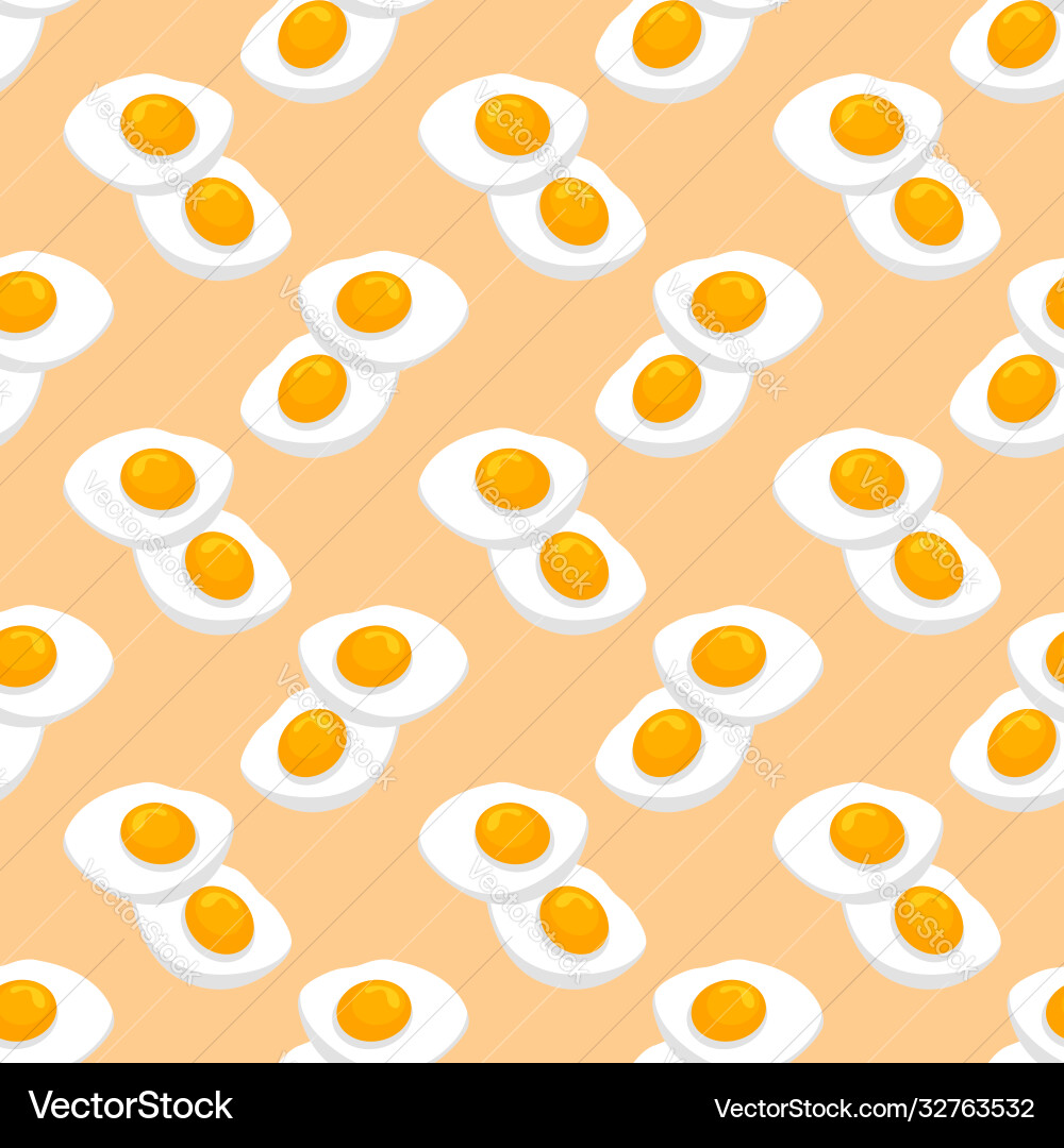 Eggs pattern seamless on light background vector image
