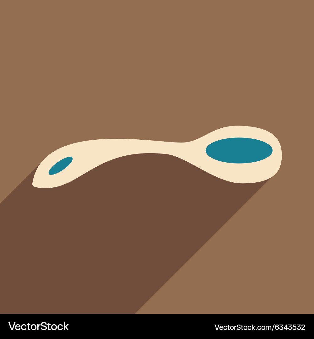 Flat with shadow icon and mobile application tea vector image