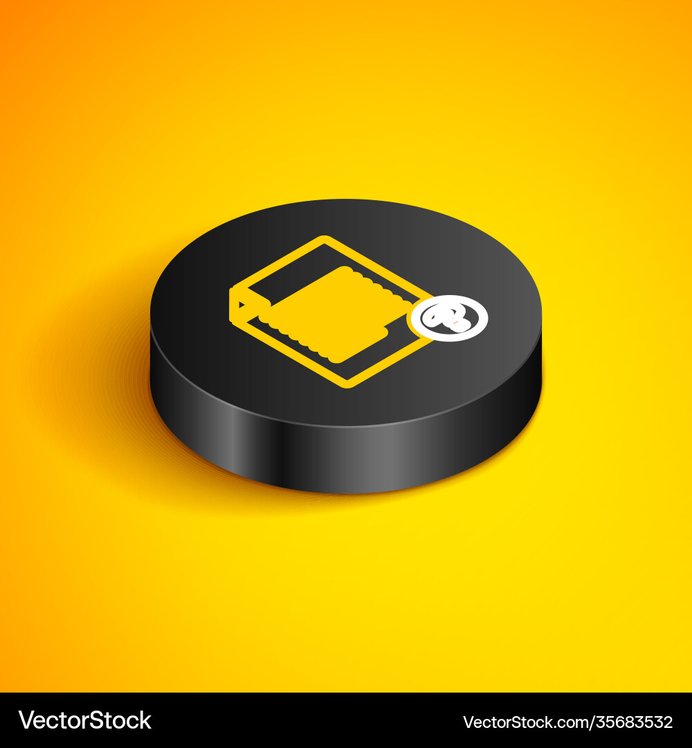 Isometric line unknown document icon isolated Vector Image