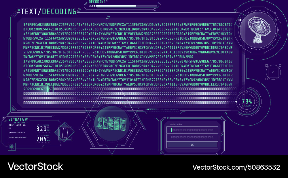 Radio telescope data processing interface Radio telescope data processing interface Vector Image