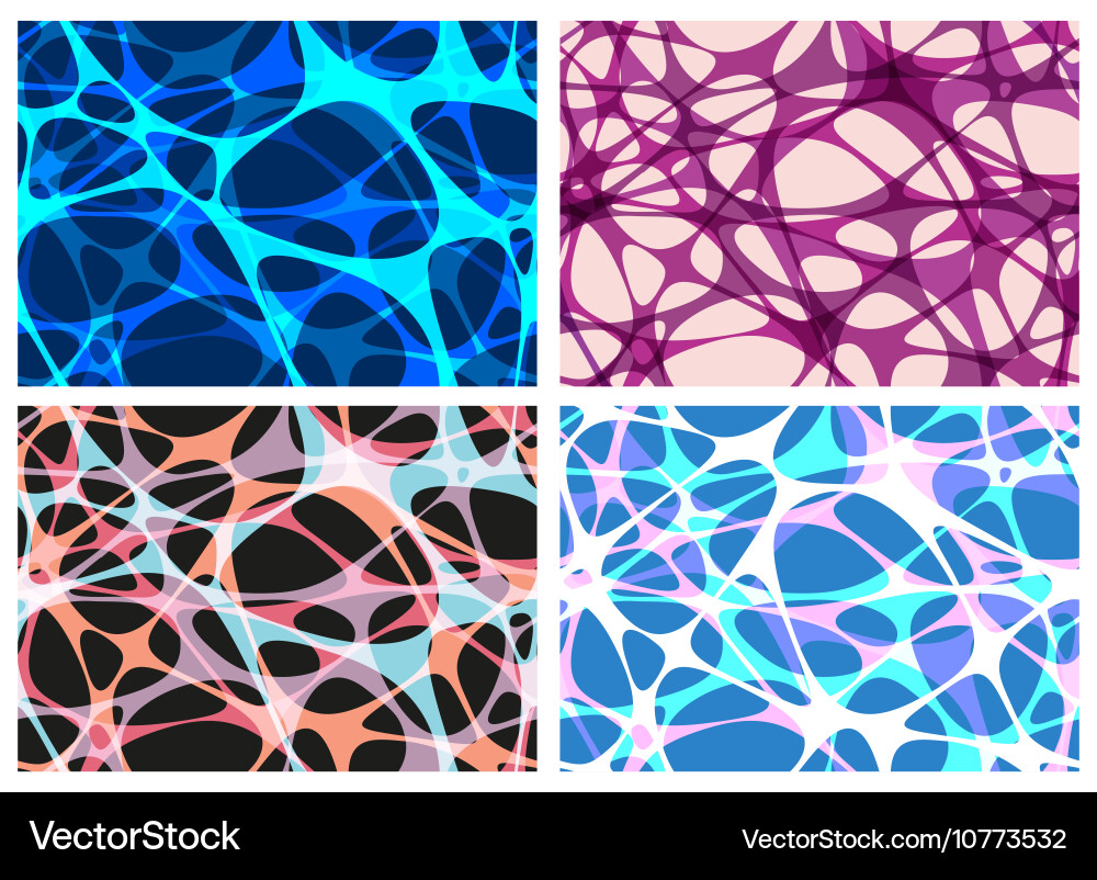 Set of four seamless pattern Vector Image