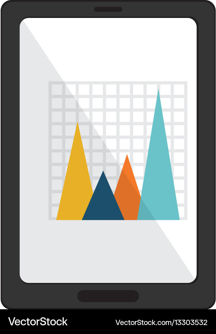 Statistic graph report Vector Image