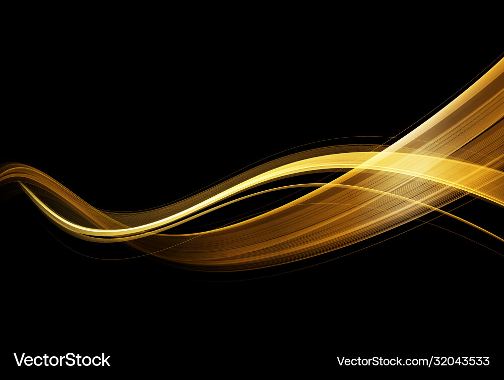 Abstract shiny color gold wave design element Abstract shiny color gold wave design element vector image